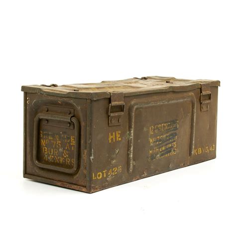 metal ww2 ammo box